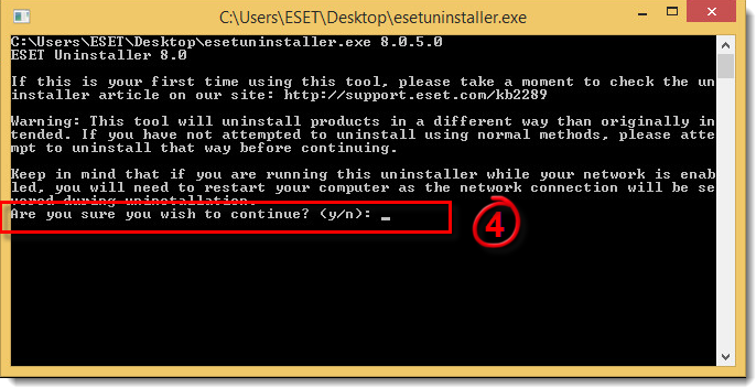آموزش حذف نرم افزار های ESET به کمک ESET Uninstaller 
